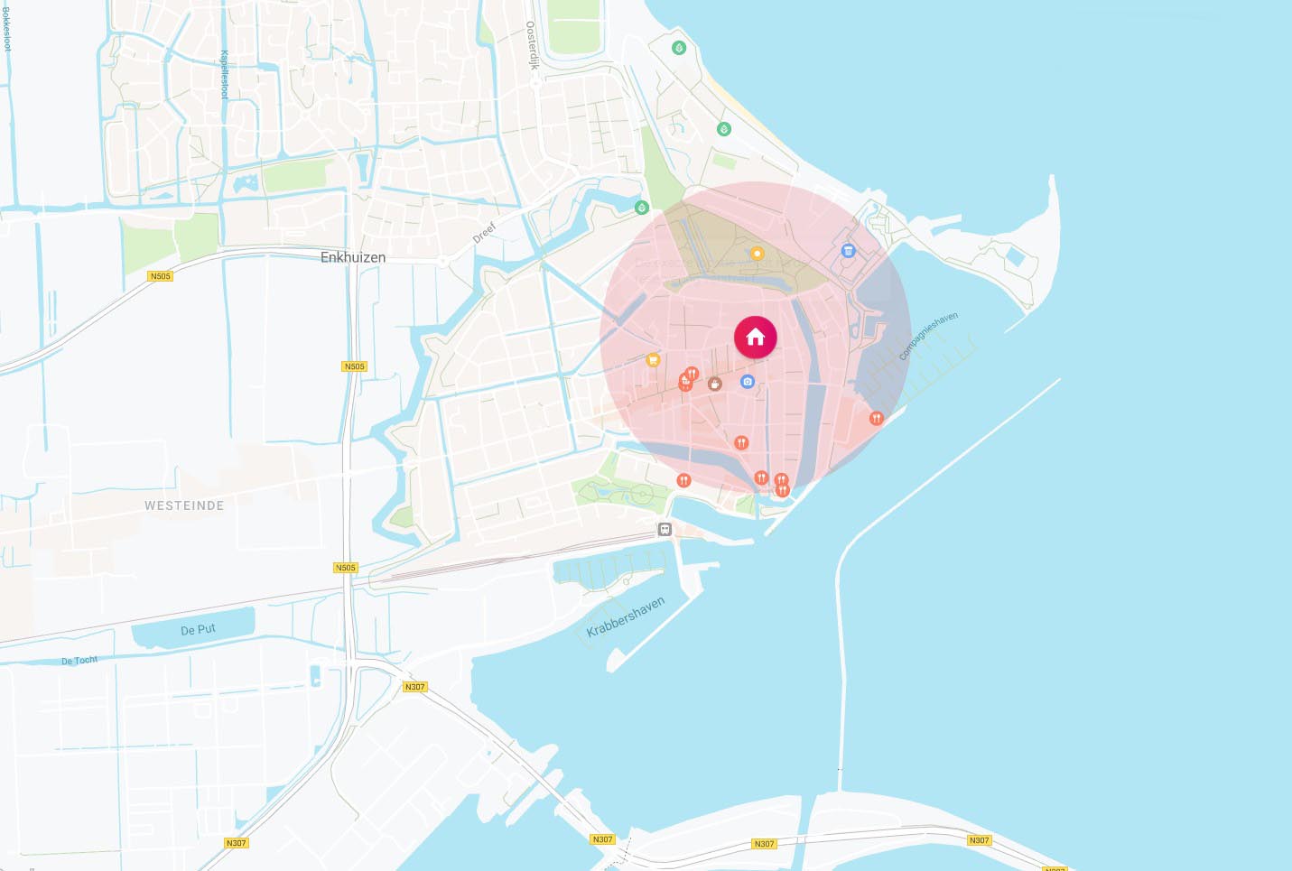 Locatiekaart Enkhuizen